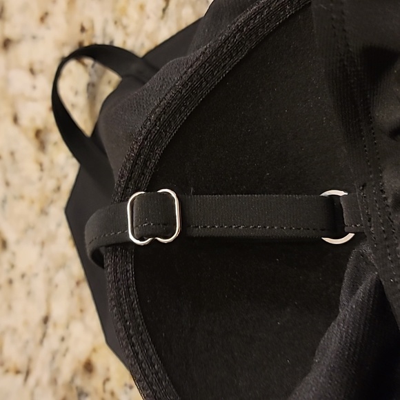 Aqua Green Womens Tiered Tankini Top Black Plus Size - Picture 7 of 7